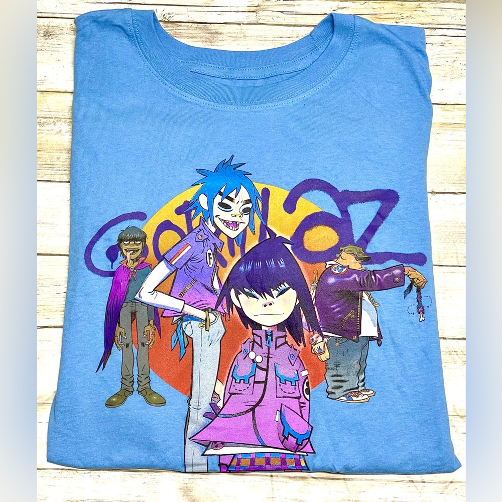 Gorillaz Shirt Size  1X 2d Noodle Damon Albarn Jamie Hewlett Shirt Britrock New